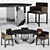 Modern Wedge Dining Table Set. 3D model small image 1