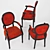 French Style Dining Chair 2013 3D model small image 3