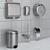 Bathroom Set 43: Ravak, Brabantia, BXG 3D model small image 1