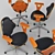 Adjustable Ergonomic Office Chair 3D model small image 3