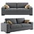 Tosconova Metropol Sofa: Sleek and Stylish 3D model small image 1