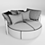 Elegant Scarlett Sofa 3D model small image 2