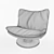 Modern Marilyn Accent Chair 3D model small image 3