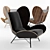 Freewing Lounge Chair: Maximum Comfort and Style 3D model small image 1
