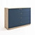 Navy Blue 5-Drawer Dresser 3D model small image 2