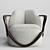 Giorgetti Portland Hug Armchair 3D model small image 1