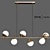 Elegant Arteriors Wahlburg Chandelier 3D model small image 1