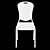 Elegant Slim Banquet Chair 3D model small image 3