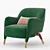  Modern Nautical Armchair: D.151.4 3D model small image 1