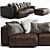 Living Divani NeoWall: Sleek Contemporary Sofa 3D model small image 1