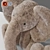 Soft Baby Elephant Plush Toy 3D model small image 2