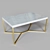 Minimalist Metal Coffee Table 3D model small image 1