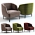 Lloyd Armchair: 3D Model with 3 Color Options 3D model small image 1