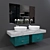 Modern Bathroom Set 3D model small image 1