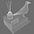 Modern Eames Bird Decor Set 3D model small image 3