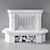 Stimlex Leora CCF | Marble Fireplace 3D model small image 3