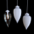 Elegant Pointelle Pendant Light 3D model small image 2