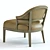 Sleek Ava Armchair: Perfectly Detailed & Versatile 3D model small image 3