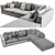 Luxurious Minotti Hamilton Arrangement 3D model small image 3