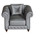 Elegant Dante Armchair: Niko Mobili 3D model small image 2