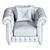 Elegant Dante Armchair: Niko Mobili 3D model small image 3