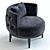 Sleek Oscar Armchair: 3D Model 3D model small image 2