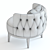 Sleek Oscar Armchair: 3D Model 3D model small image 3