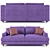 Comfortable and Stylish Simena Sofa 3D model small image 1