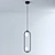 Opal Glow Pendant Light 3D model small image 1