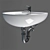 Elegant Keramag Renova Sink 3D model small image 2