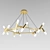 Modern Brass Pendant Light 3D model small image 1