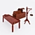 Ayurveda Healing Furniture Set 3D model small image 1