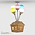 UP Baby Acrylic Wooden Lamp 3D model small image 1