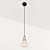 Golden Black Pendant Light by VIOKEF 3D model small image 1