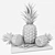 Tropical Pineapple Set: 3dsMax 2015 Vray 3D model small image 3