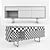 Aura Modern Credenza - Stylish Storage Solution 3D model small image 2