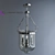 Lumina Deco Leo Chrome Pendant 3D model small image 1