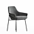 Elegant Leather Jackie Chair 3D model small image 2