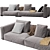 Sleek and Stylish: Minotti Donovan Sofa 3D model small image 2