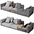 Sleek and Stylish: Minotti Donovan Sofa 3D model small image 3