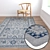 Versatile Carpet Set - High-Quality Textures 3D model small image 2