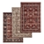 Luxury Carpet Set: High-Quality Textures, Multiple Variants 3D model small image 1