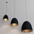 Minimalist Egg Inspired Pendant Lights 3D model small image 3