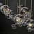 G&C Bolle 34 Bubble Chandelier 3D model small image 2