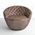 Agon Visionnaire: Luxurious Upholstered Chair 3D model small image 2