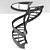 Title: Spiral Stairs, 2000mm 3D model small image 3