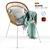 Stylish Rattan Armchair - Nilsove Ikea 3D model small image 1