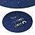 Happy Place Blue Round Rug (H&M Home) 3D model small image 1