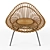  Franco Albini Rattan Lounge Chair 3D model small image 2