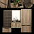 Sleek Modern Wardrobe 3D model small image 1